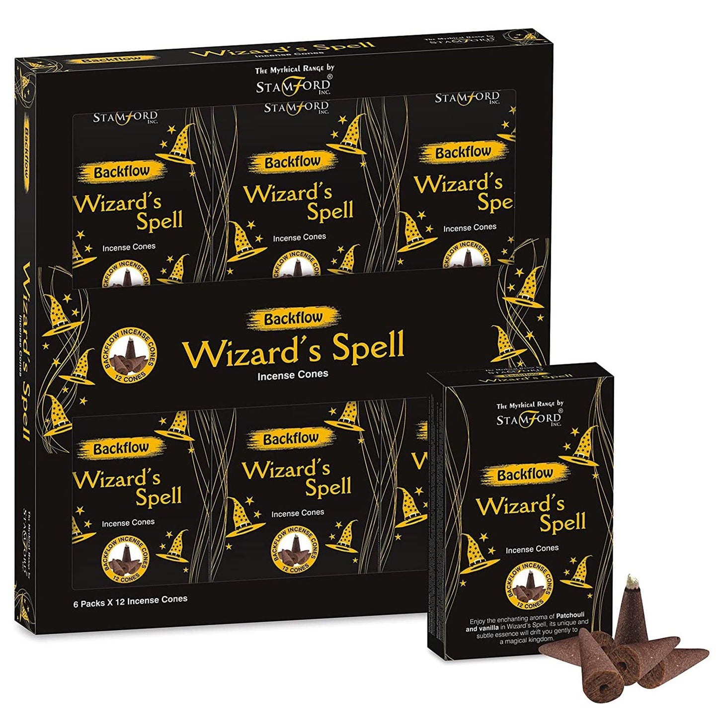 The Monastic Flow Backflow Incense Ensemble- Wizard's Spell