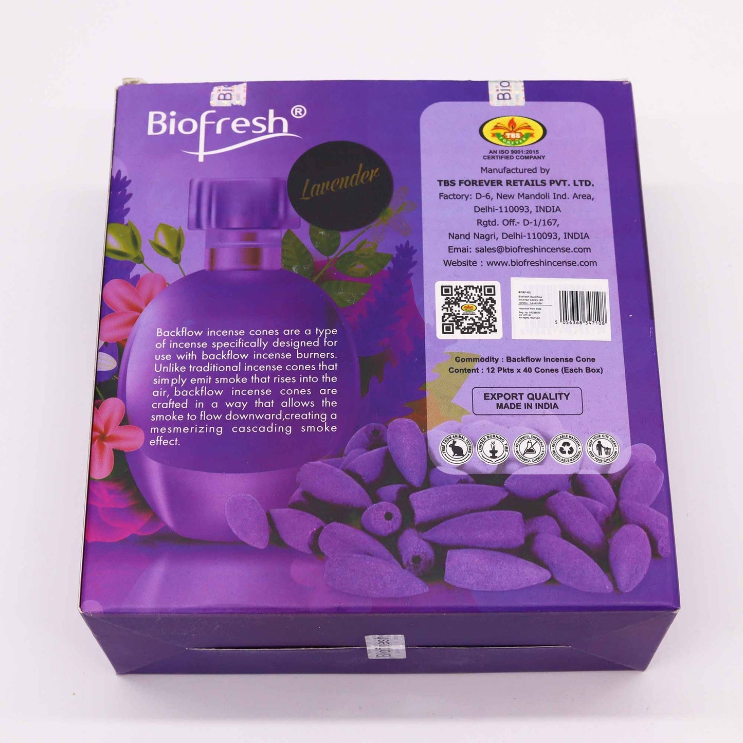 The Monastic Flow Backflow Incense Ensemble- Lavender Bulk Vault