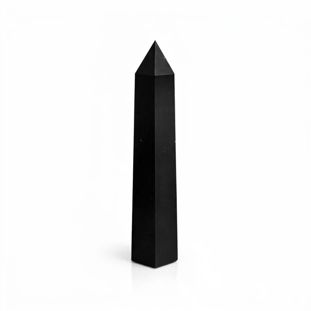 The Obsidian Shield Tourmaline Monolith