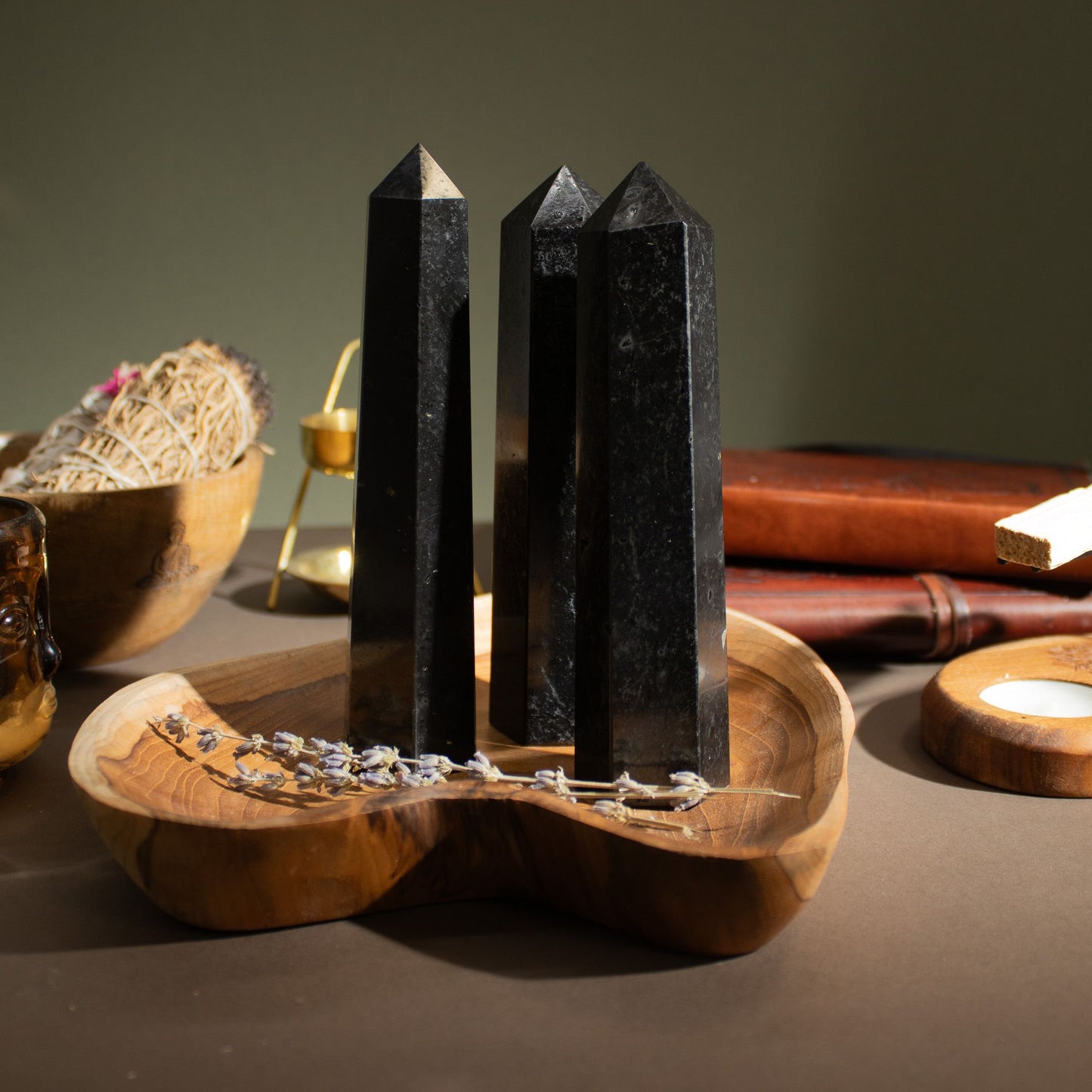 The Obsidian Shield Tourmaline Monolith