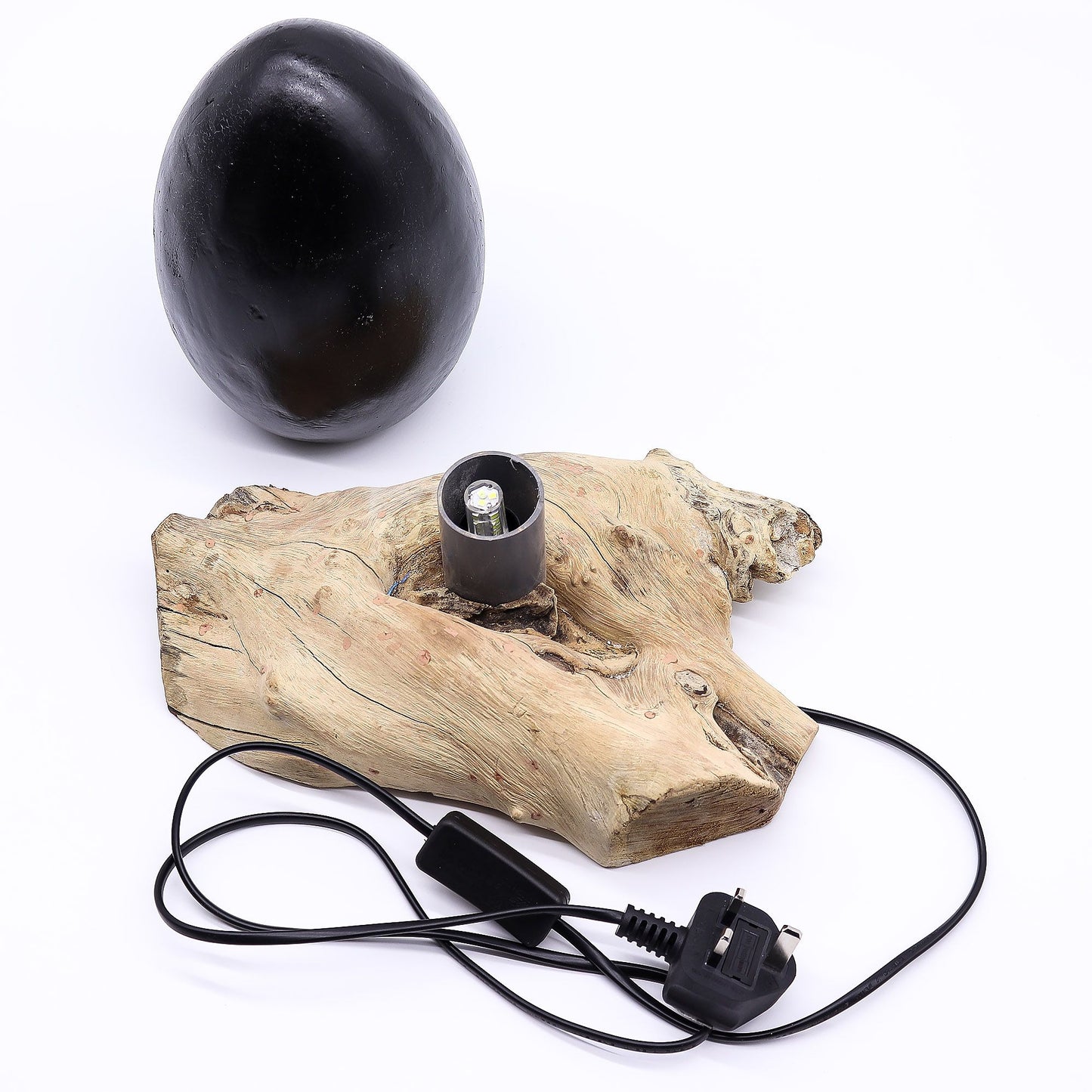 The Cosmic Egg Obsidian Sanctuary Lamp