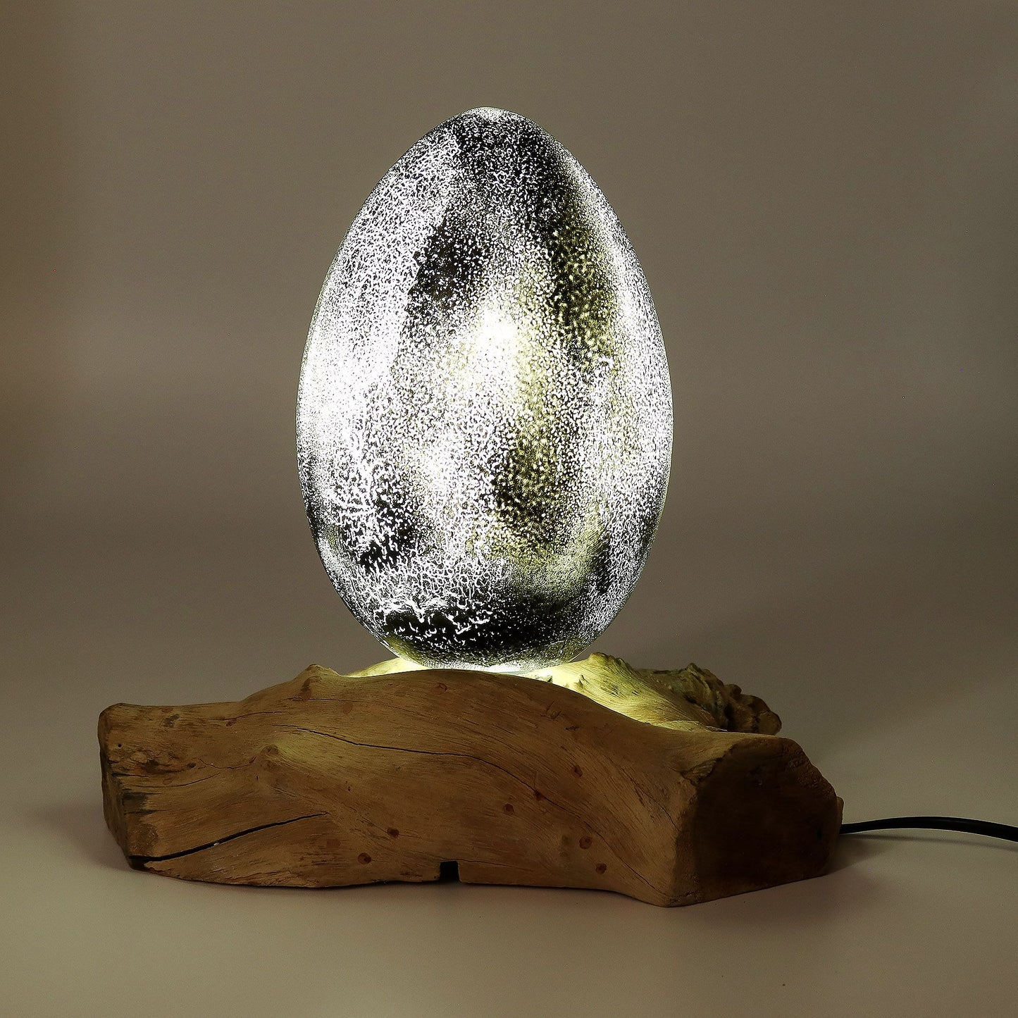 The Cosmic Egg Obsidian Sanctuary Lamp