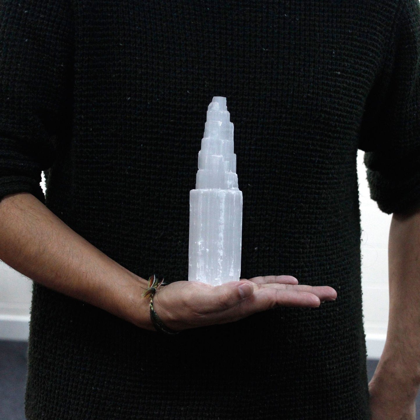 The Tactile Selenite Skyscraper Grounding Pillar